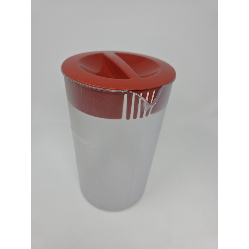 Mr Coffee Iced Tea Maker TM1 Replacement 2 Quart Pitcher ReAD Red Lid Frosted - Picture 12 of 14